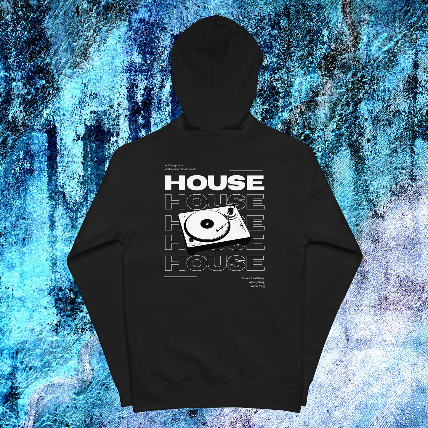 Not Everybody Zip Hoodie (hood up)