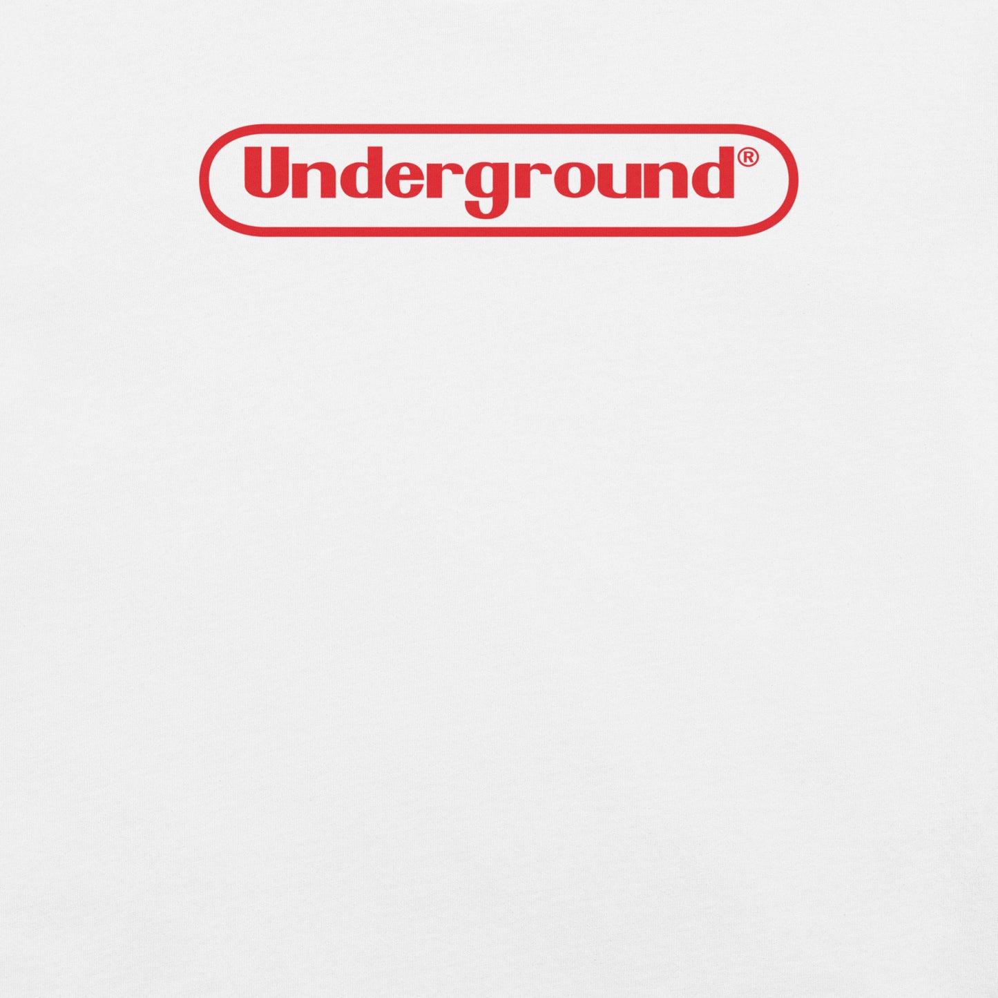Underground techno t-shirt flat (white)