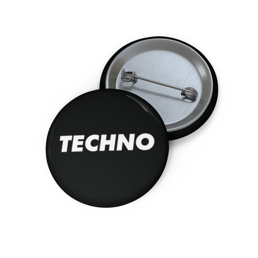 Black Techno Button