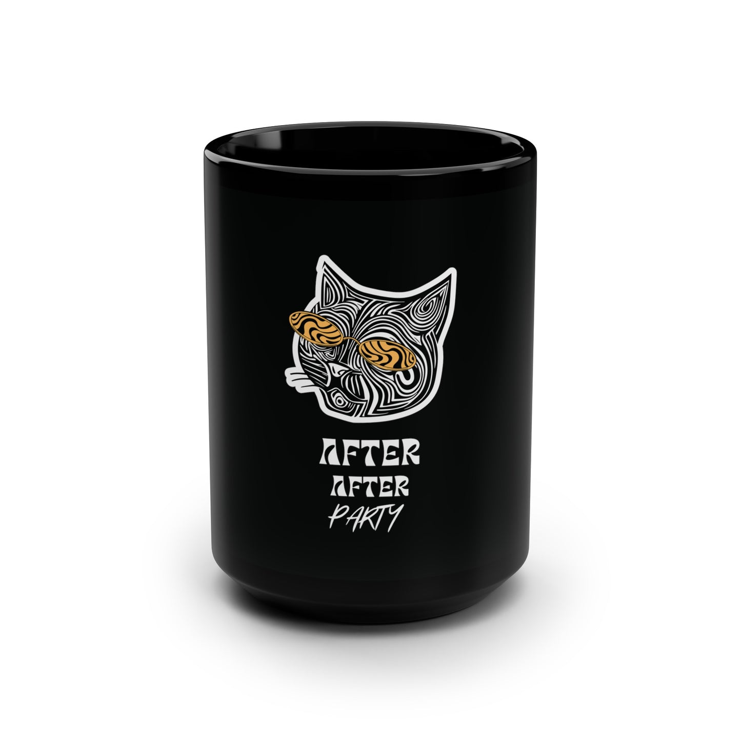 black 15oz after after party coffee mug