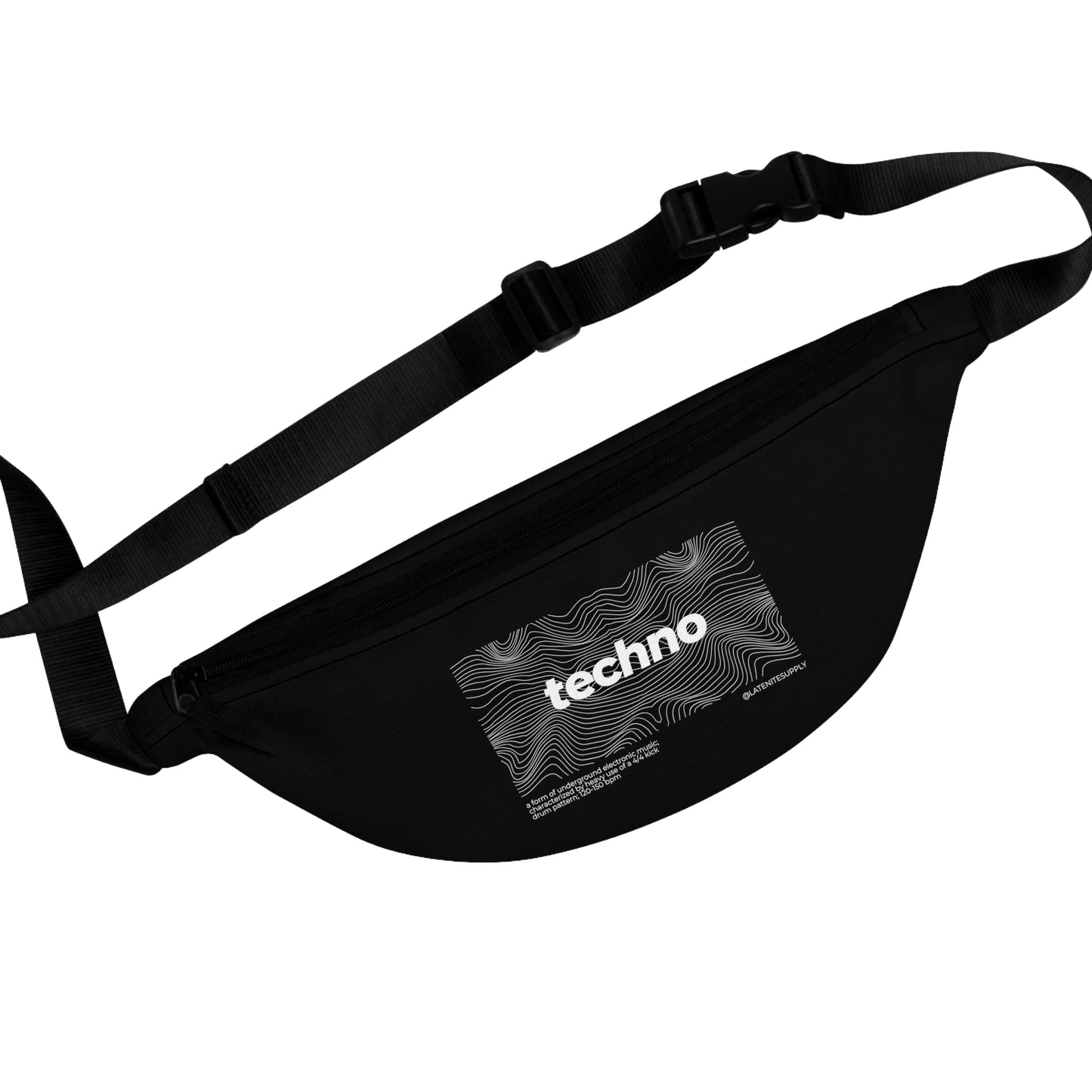 Techno Waves techno belt bag