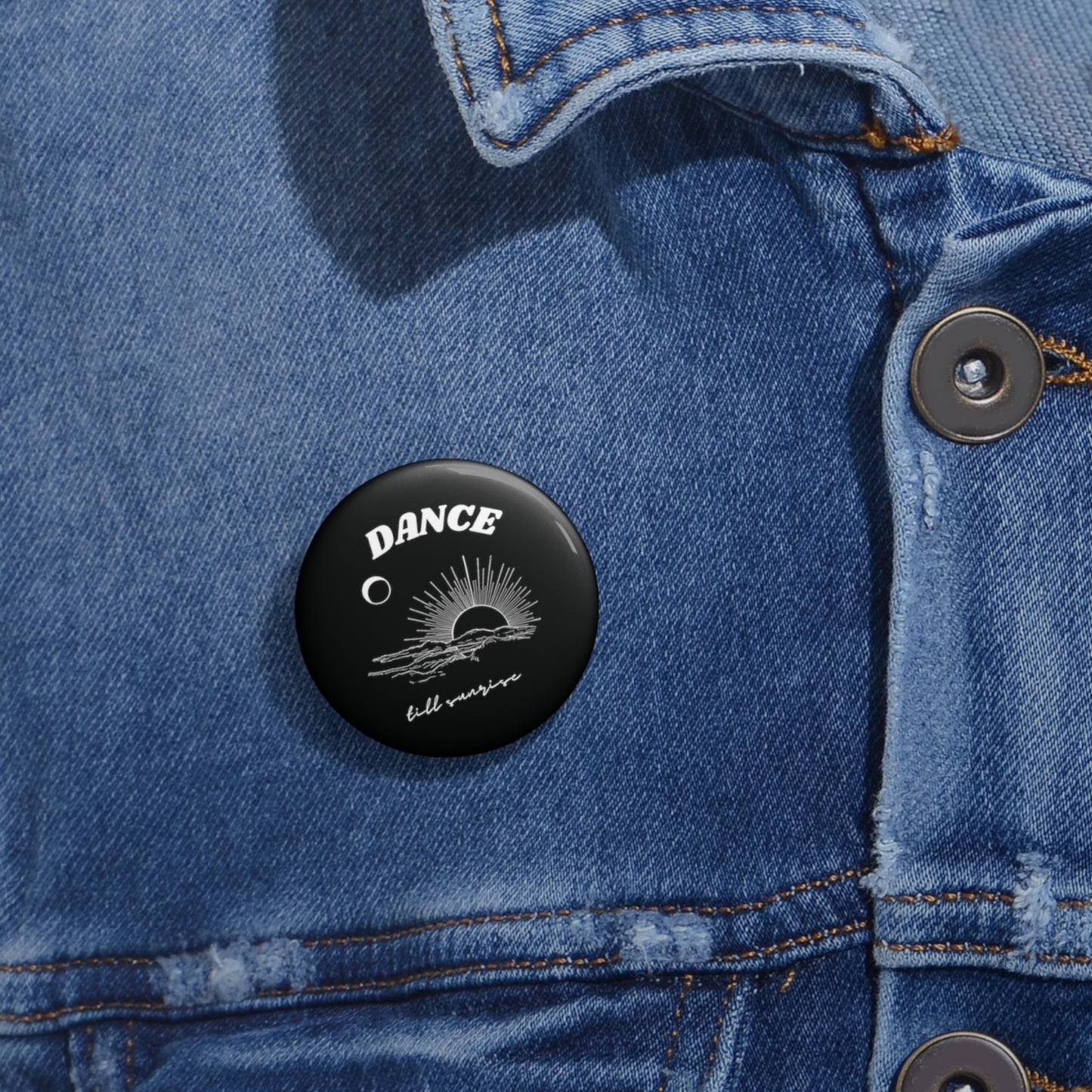 Dance Till Sunrise Techno Button