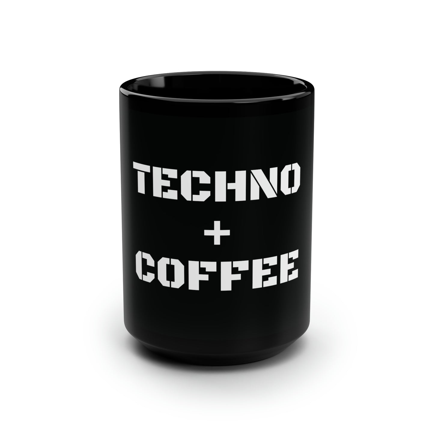 Black 15oz Techno + Coffee Mug