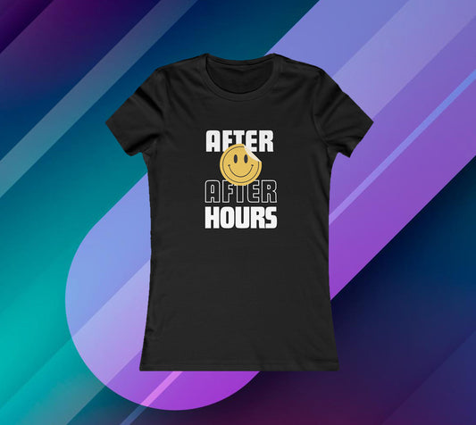 After After Hours Smiley techno tee