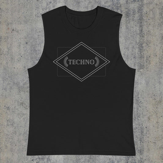 Art Deco Techno Sleeveless Techno Tee