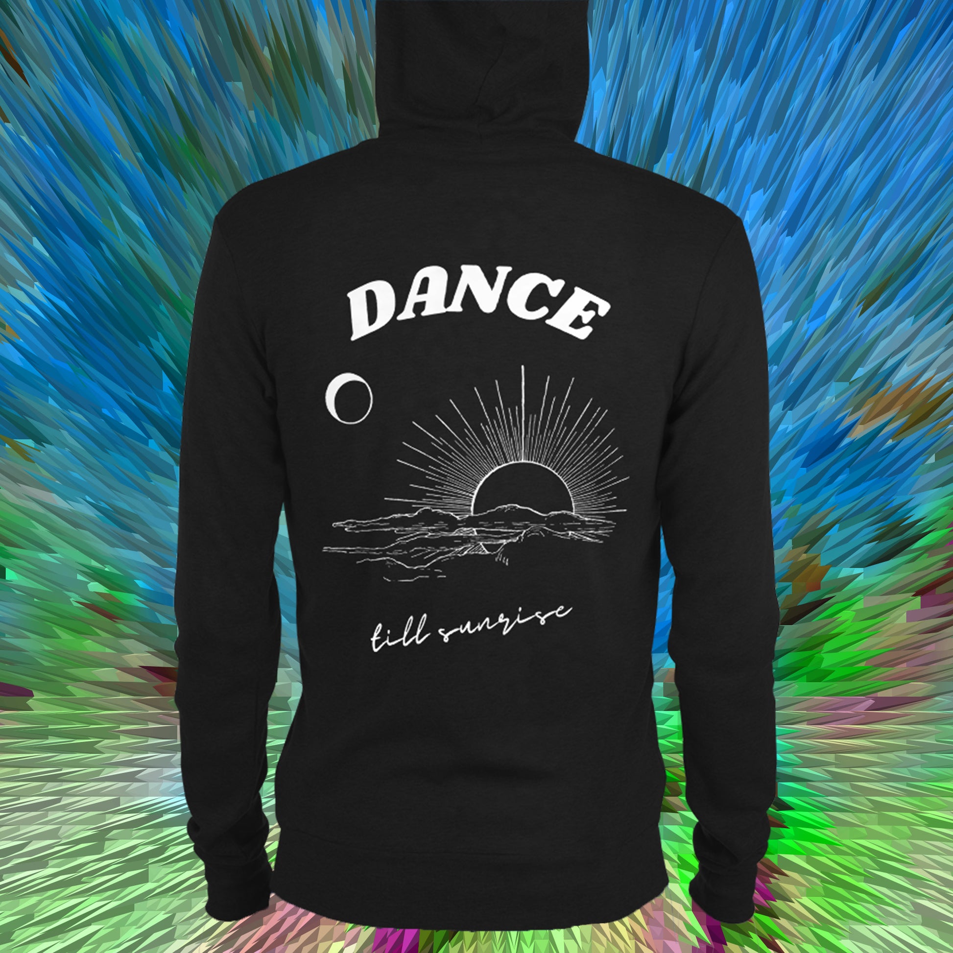 Dance til Sunrise Lightweight Hoodie Up 