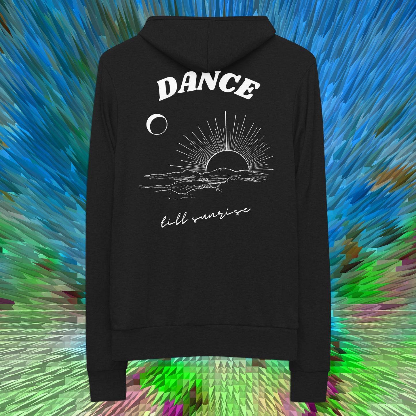 Dance til Sunrise Lightweight Hoodie Up 