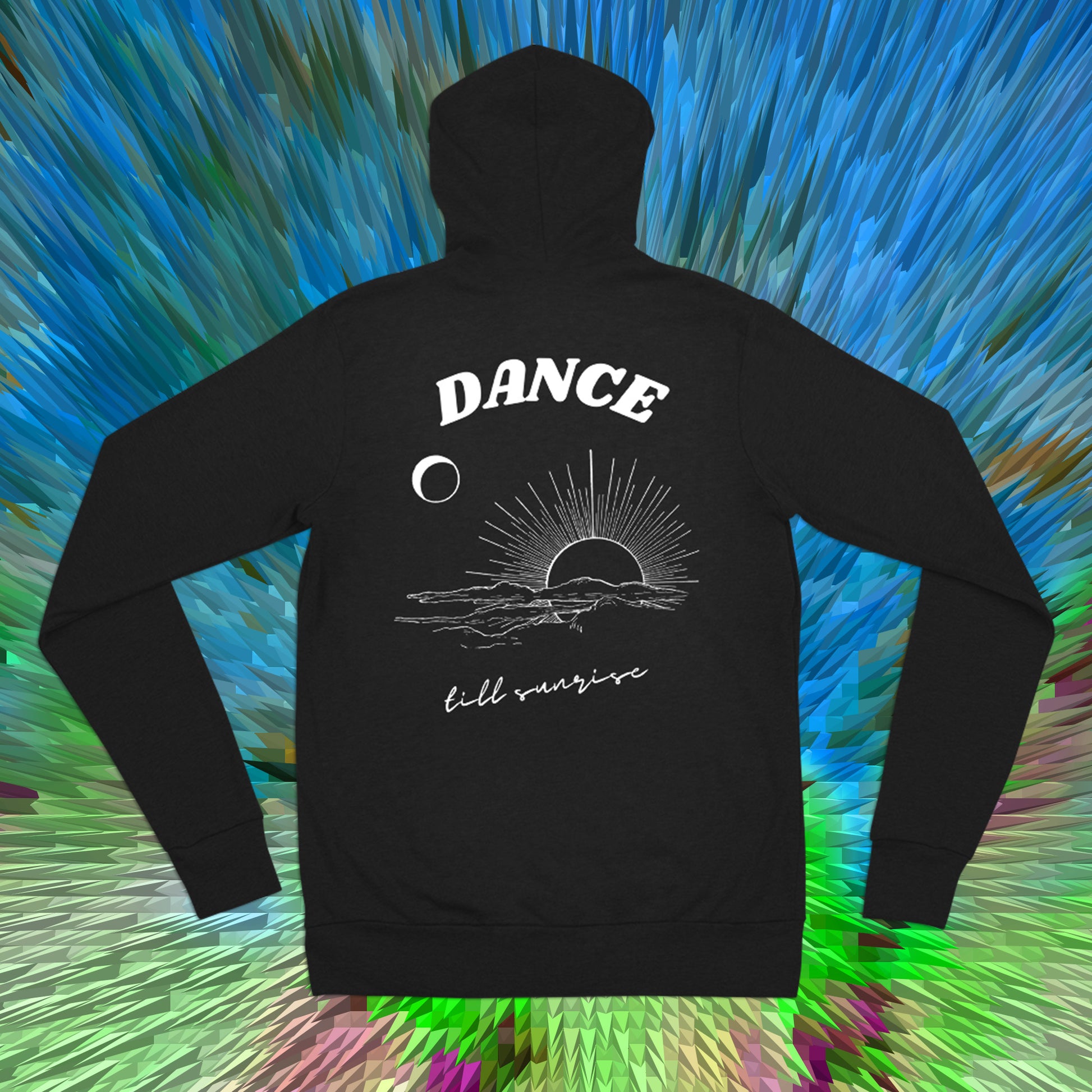 Dance til Sunrise Lightweight Hoodie flat