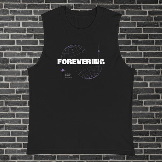 Forevering Sleevless Techno Tee grey brick background