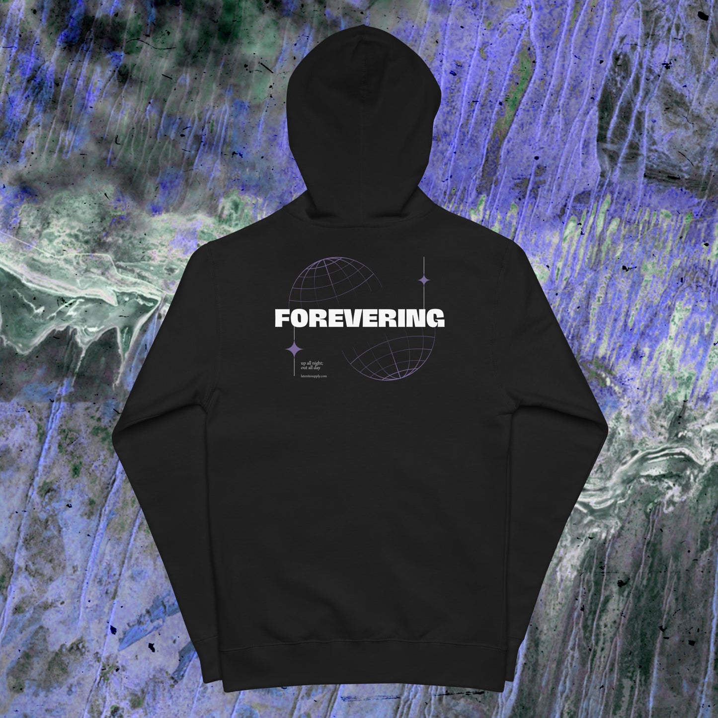 Forevering Zip Techno Hoodie (hood up)