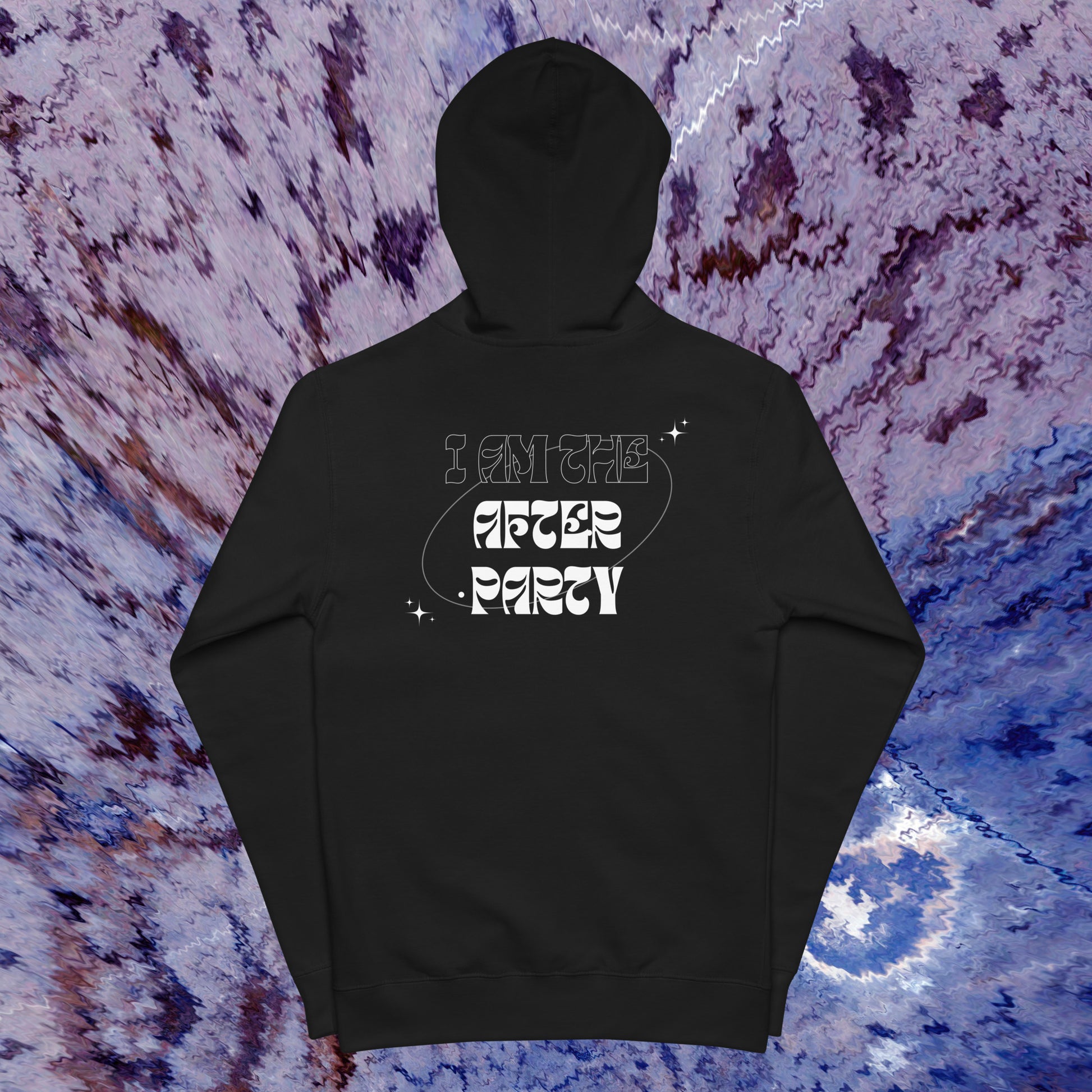 I am the After Party Zip Techno Hoodie (hood up)