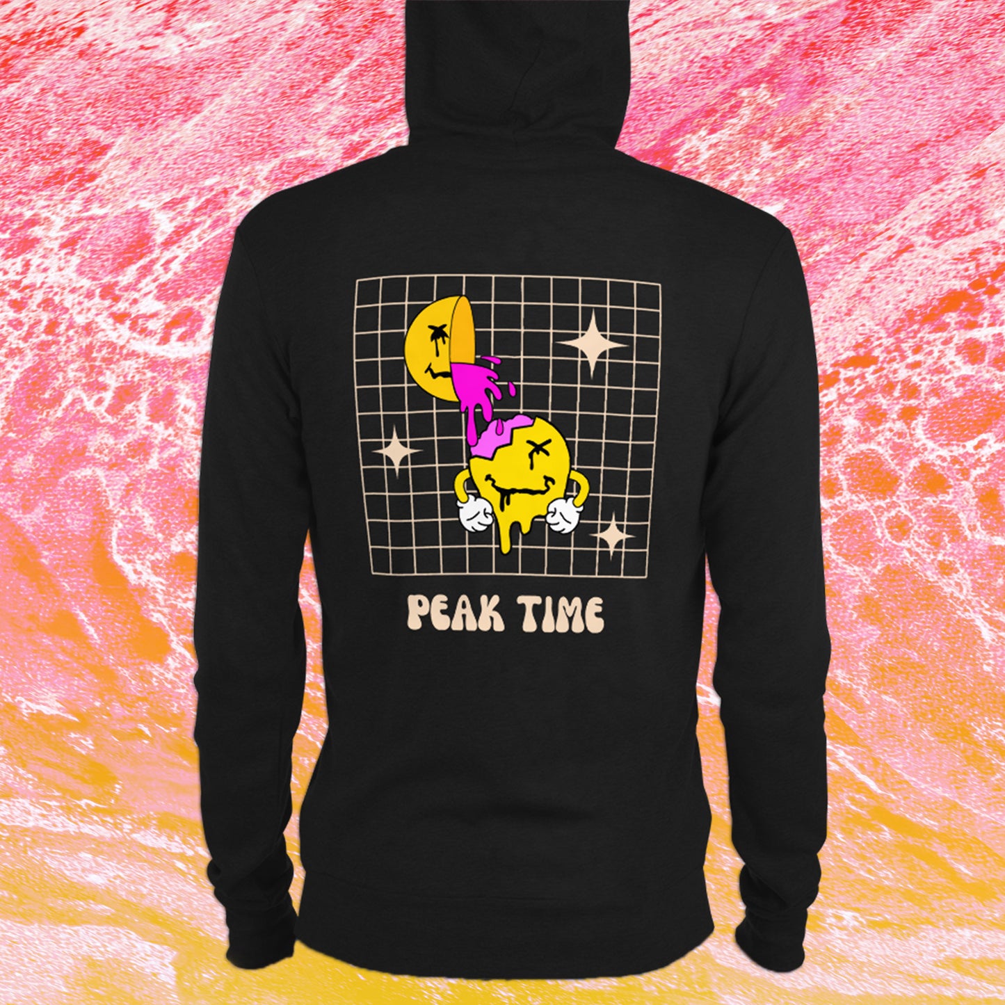 peak time lightweight techno hoodie up