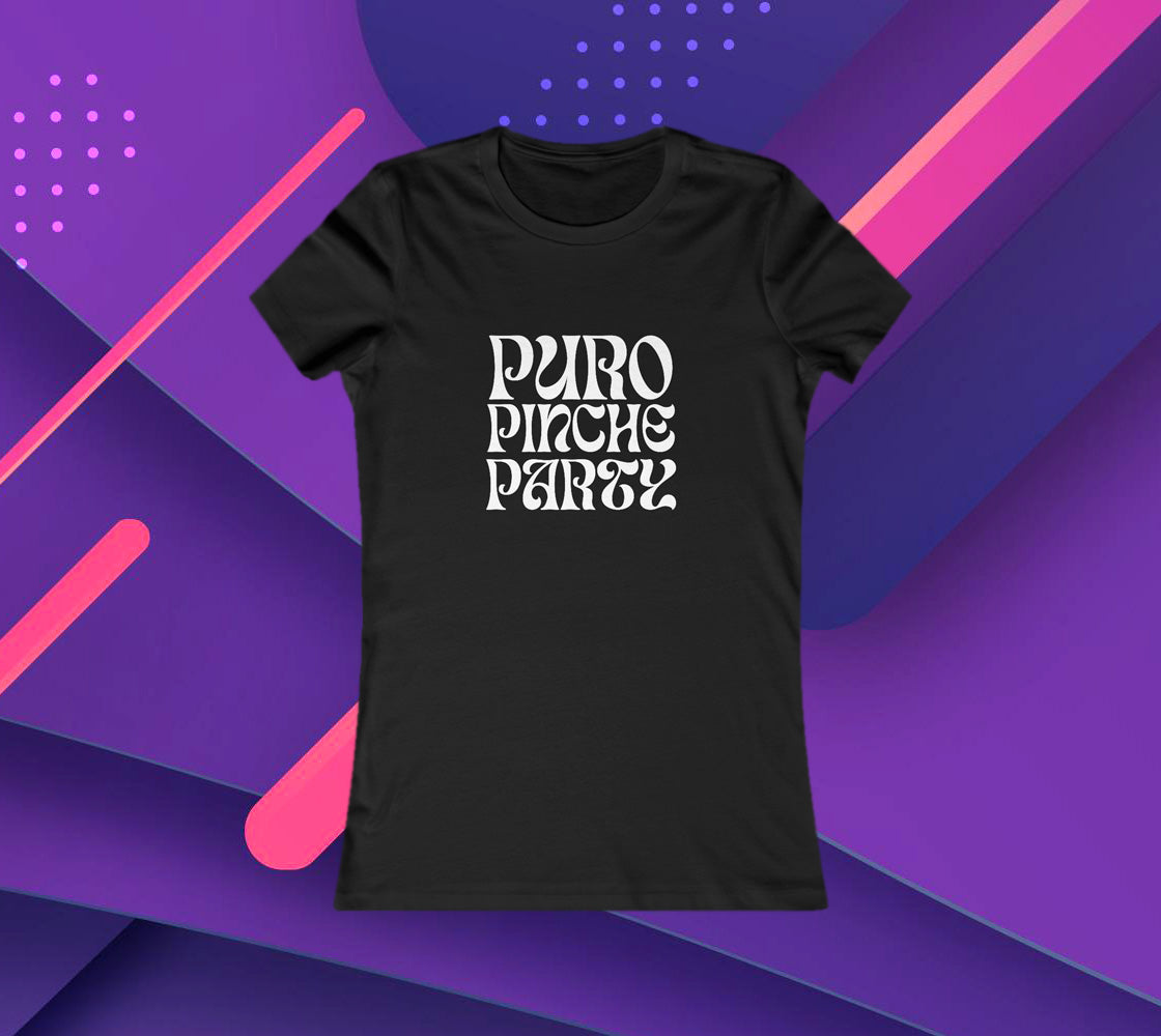 Puro Pinche Party Women's Fitted techno tee