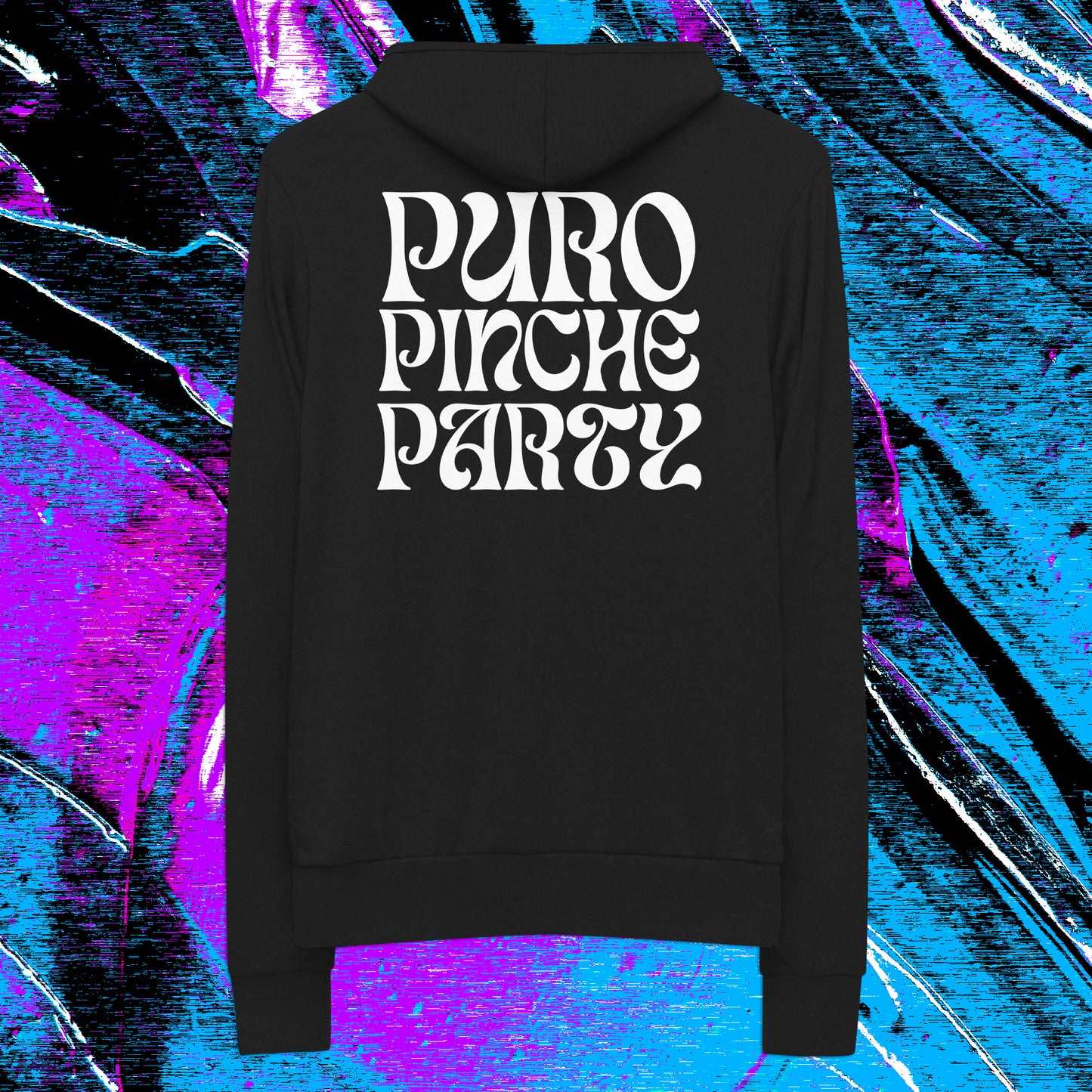 Puro Pinche Party Every Day Every Rave Techno Hoodie