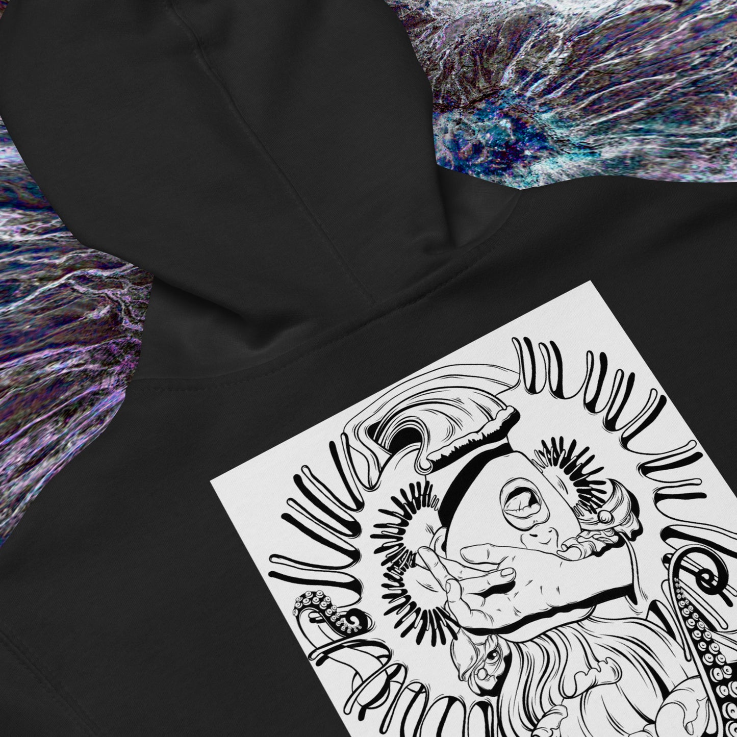 Reality Bender Zip Techno Hoodie (close up)