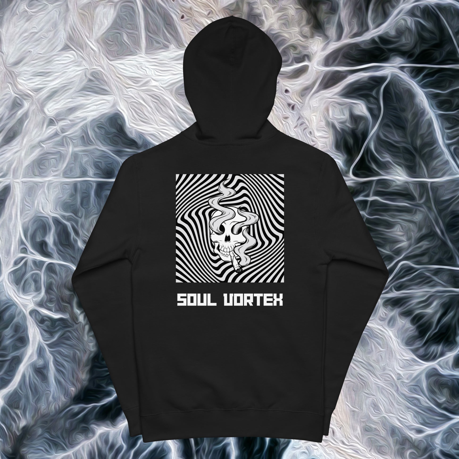 Soul Vortex Zip Techno Hoodie (hood up)
