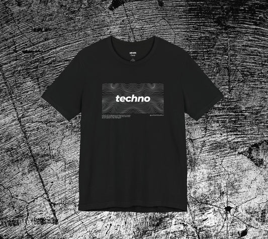 Techno Waves Techno t-shirt (black)