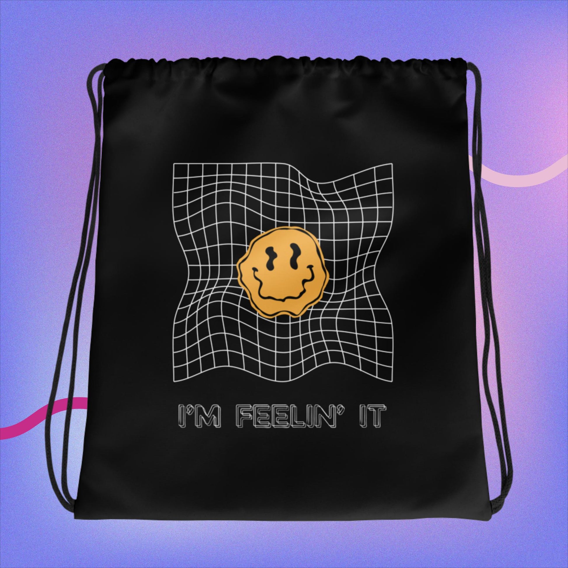 I'm Feelin It Drawstring Rave bag