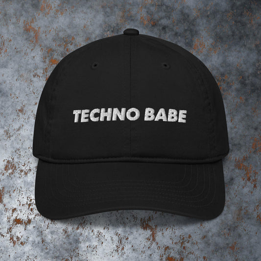 Techno babe techno hat baseball cap abstract background