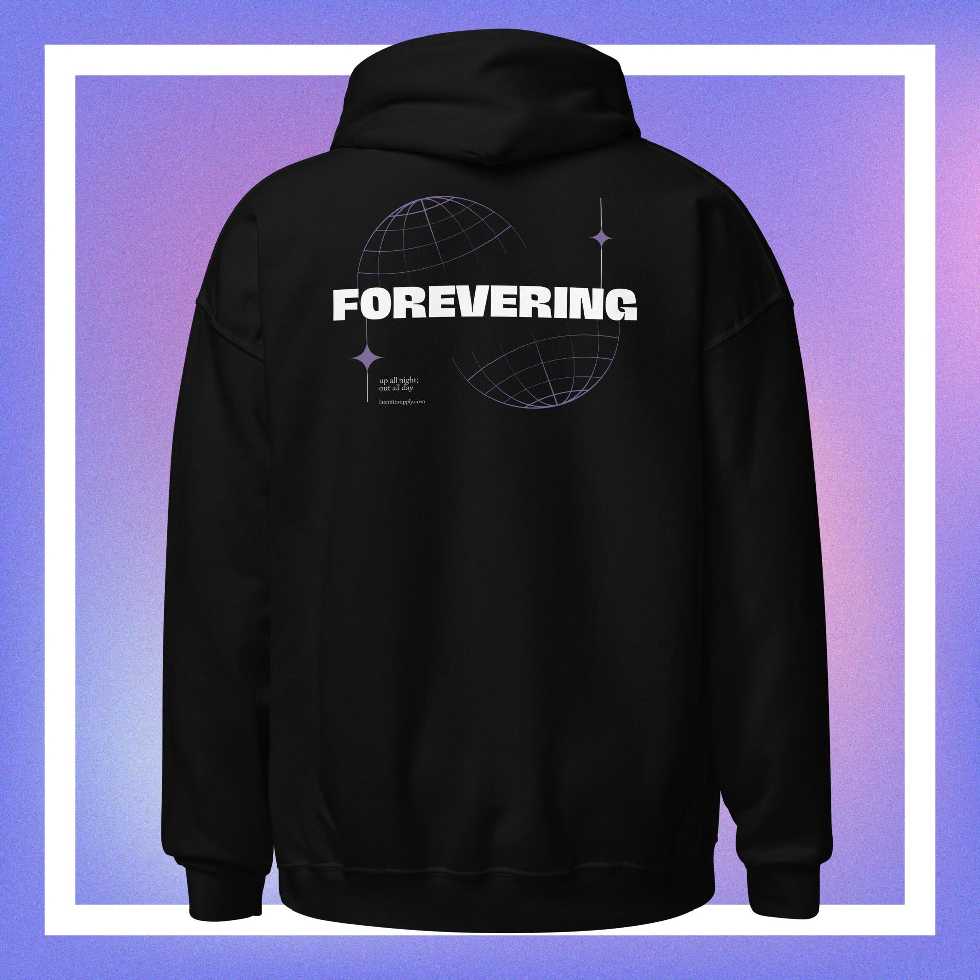 Forevering pullover techno hoodie (back)