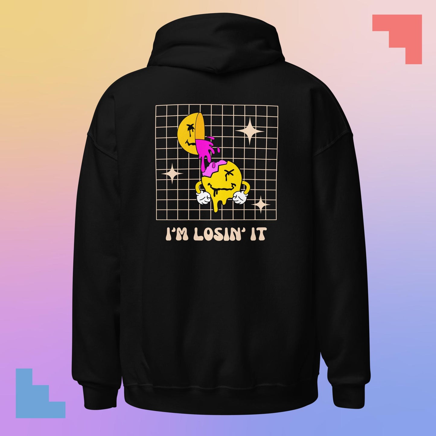 I'm Losin' It pullover techno hoodie (back)