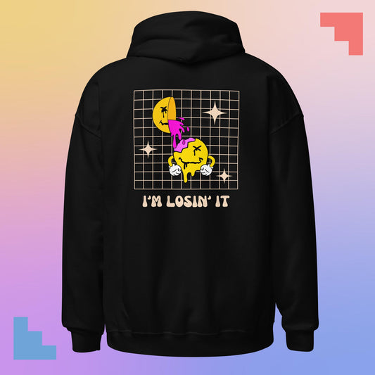 I'm Losin' It pullover techno hoodie (back)