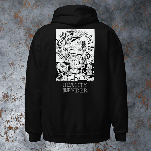 Reality Bender pullover techno hoodie (back)