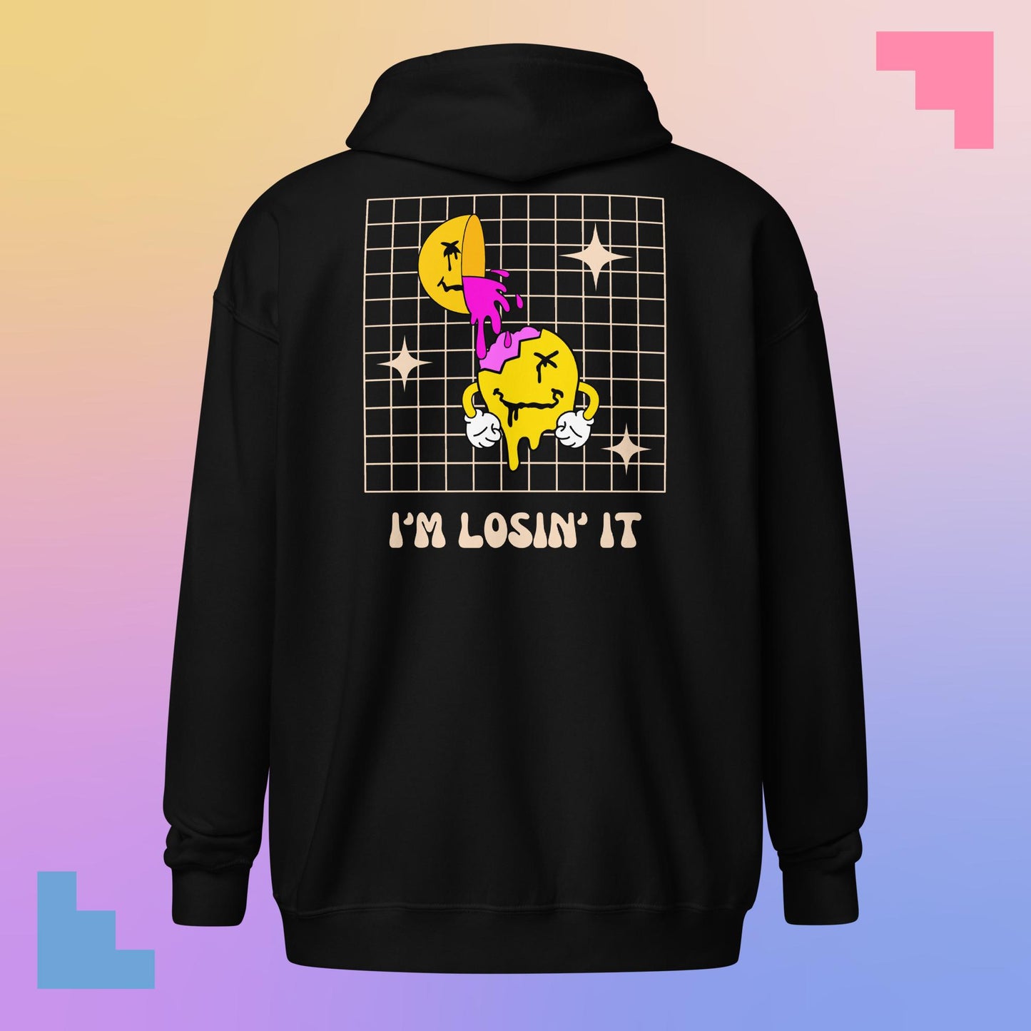 I'm Losin' It Zip Front Techno Hoodie