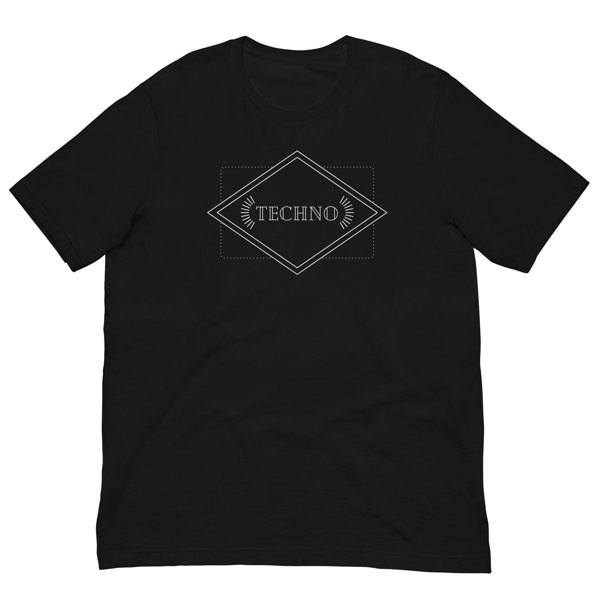 Art Deco Techno T-shirt Flat