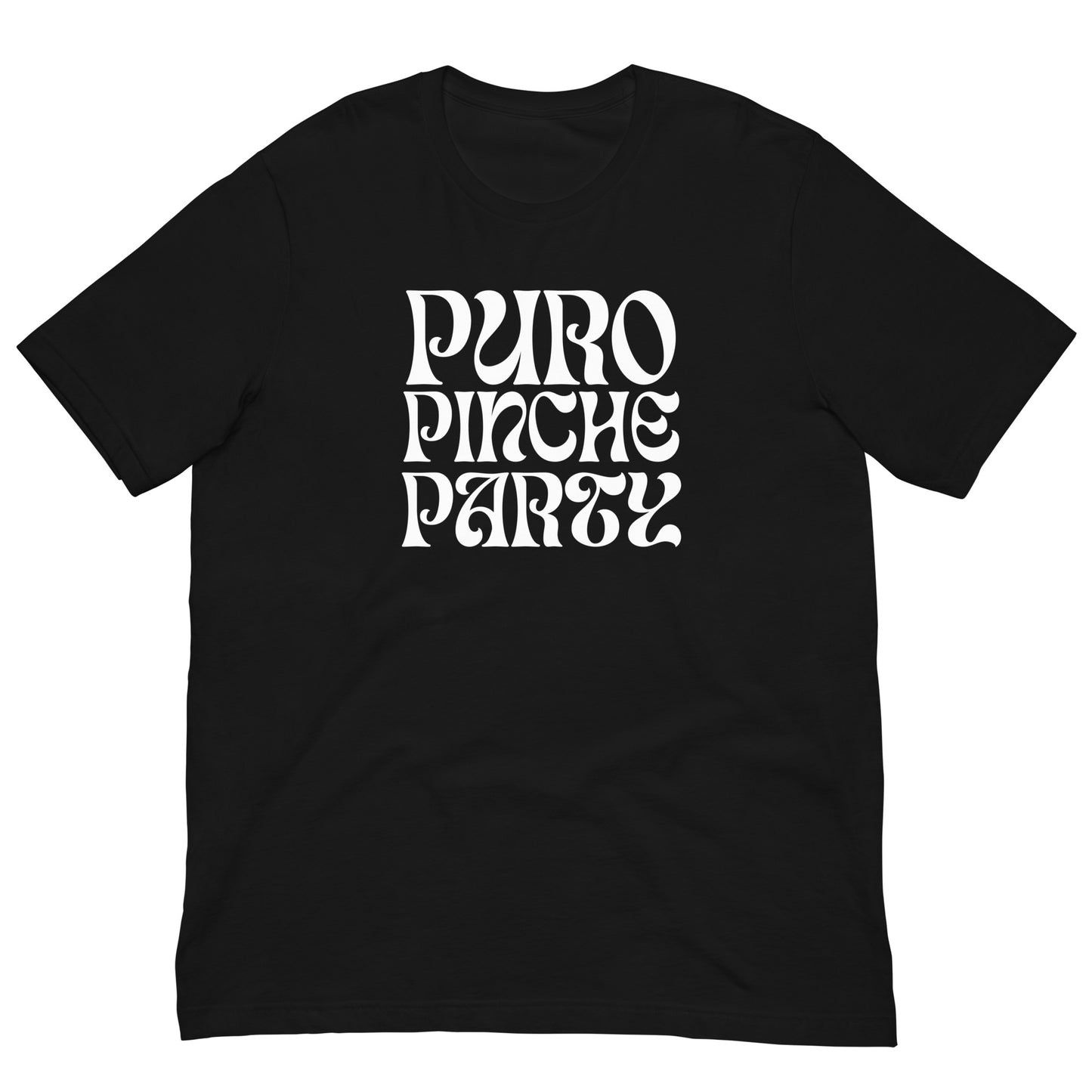 Puro Pinche Party techno t-shirt flat