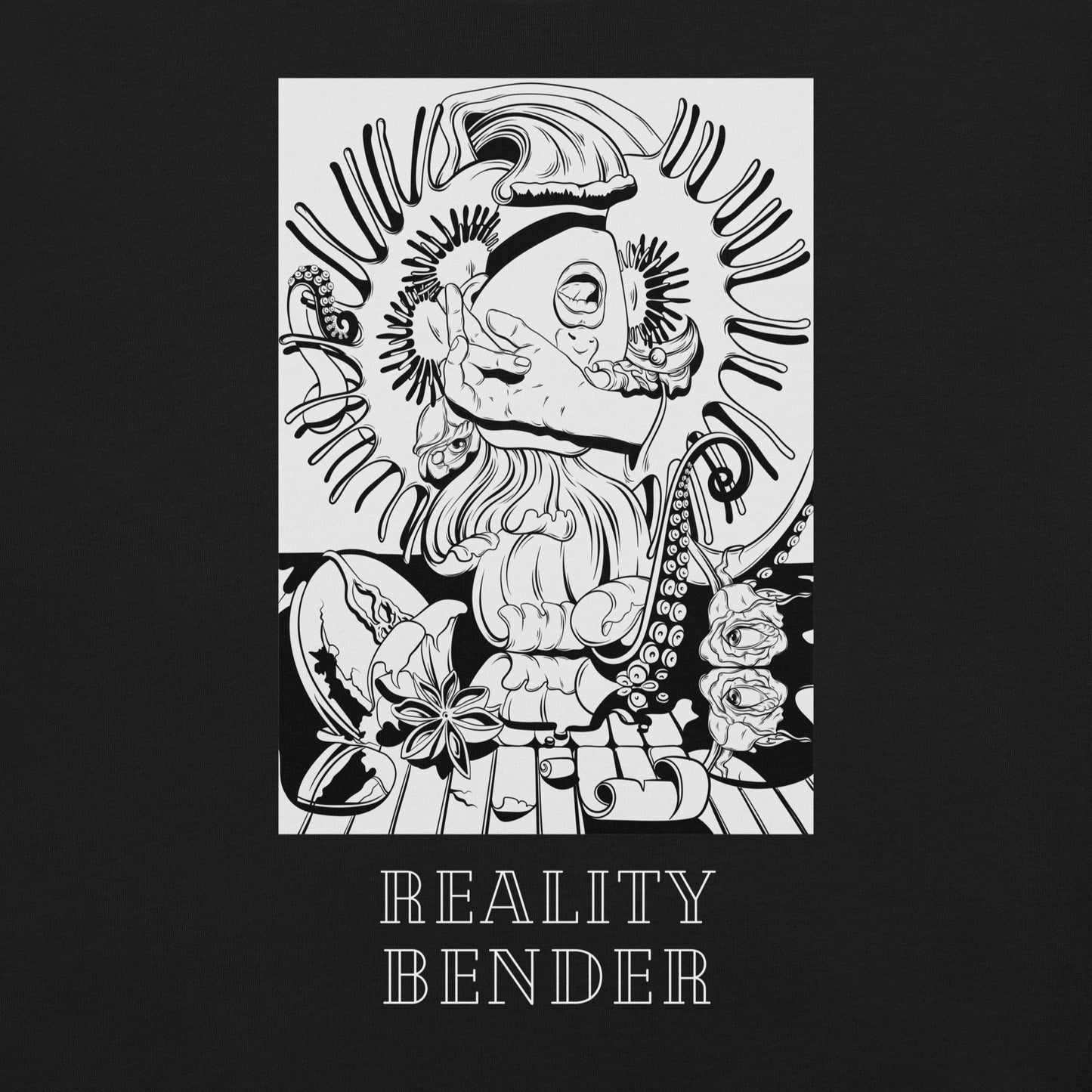 reality bender techno t-shirt design