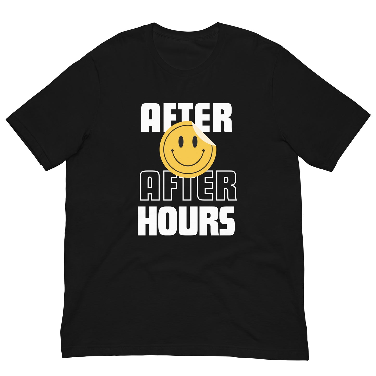 After After Hours Smiley techno t-shirt flat