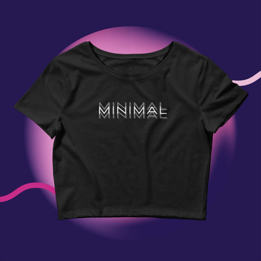 Minimal Crop Top Techno Tee